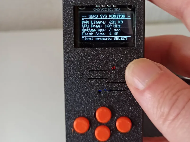 ESP32 C3 mini + Oled display for case for 7*3 CM