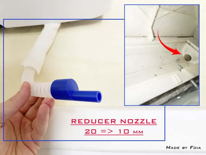 Reducer Nozzle 20 > 10 mm / Beccuccio tubo 20 mm