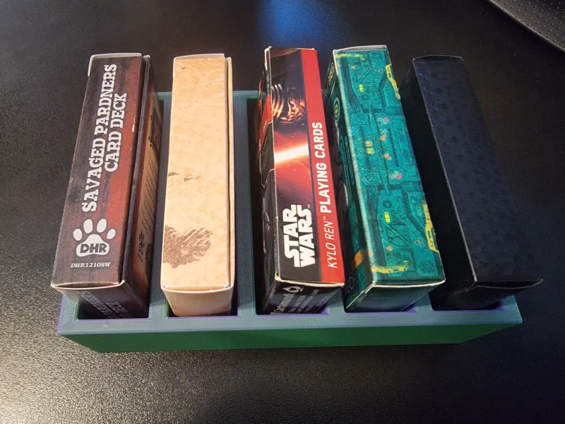 Playing Card Deck Holder 5 - Wider Slots