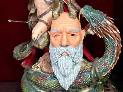 Kratos God of War - Mimir's head