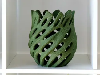 Monstera Basket Vase – Fuzzy Skin Edition