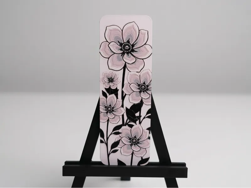 Elegant Floral Bookmark (HueForge)