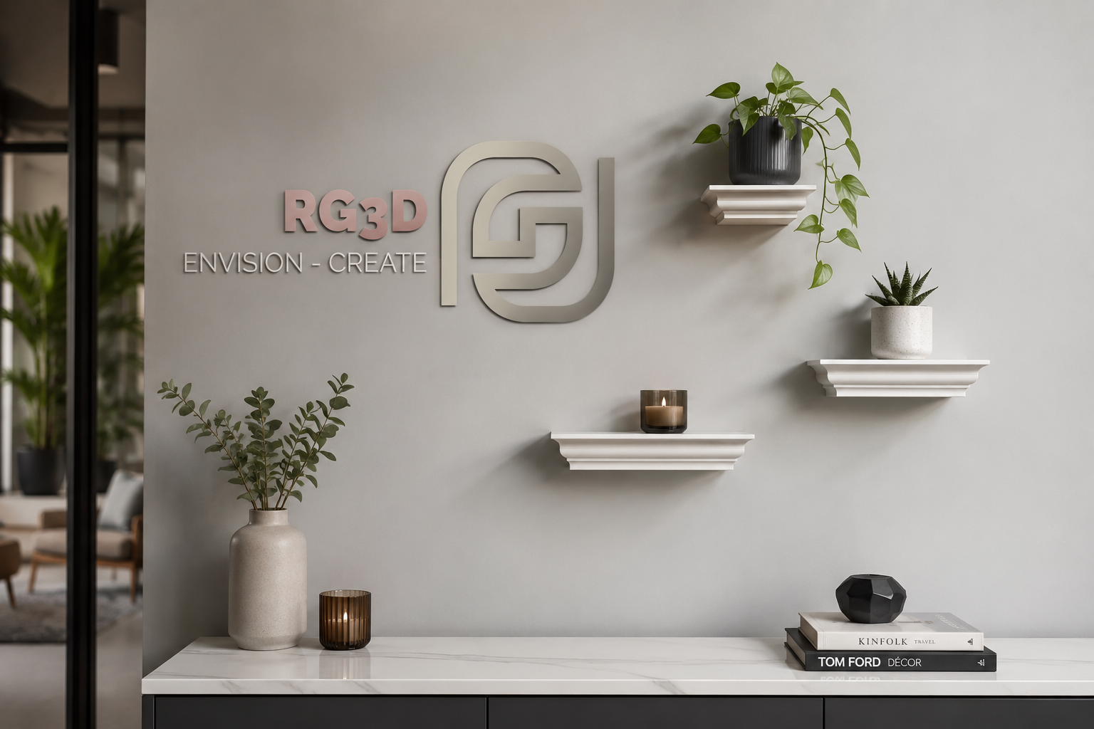 Miniatura 1 do modelo 3D Floating Shelves V2 