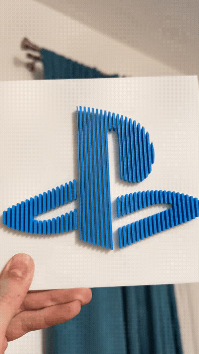 Layered |PlayStation Logo Wall Art