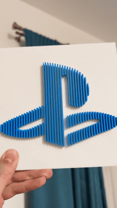 Layered |PlayStation Logo Wall Art