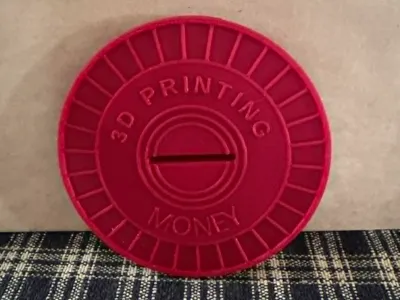 Mini Lowe's Bucket Lid- 3D Printing Money