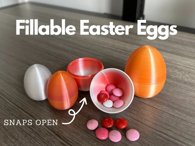 Fillable Easter Eggs - Large and Small Size