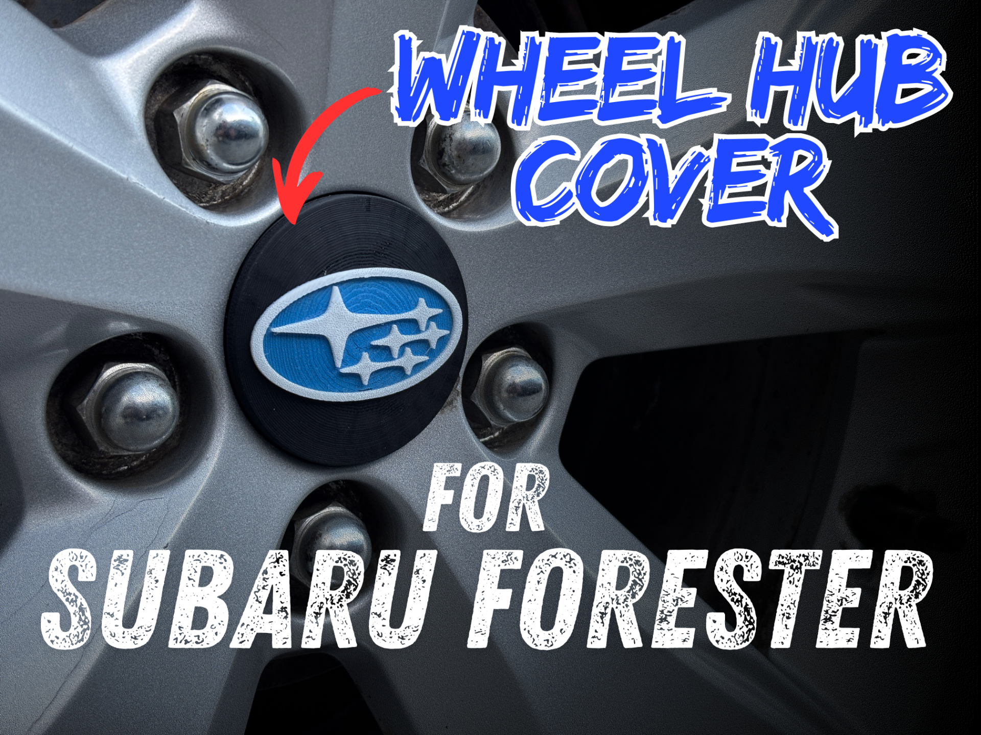 Subaru Forester SJ - Wheel Hub Covers Subaru Logo