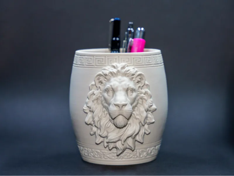 Lion Head Pen Holder / Planter