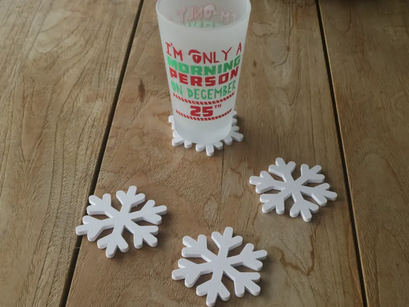 Snowflake Coasters