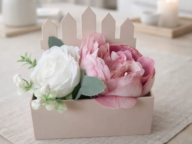 Geschenkbox Garten Zaun Gartenzaun Kiste Box 