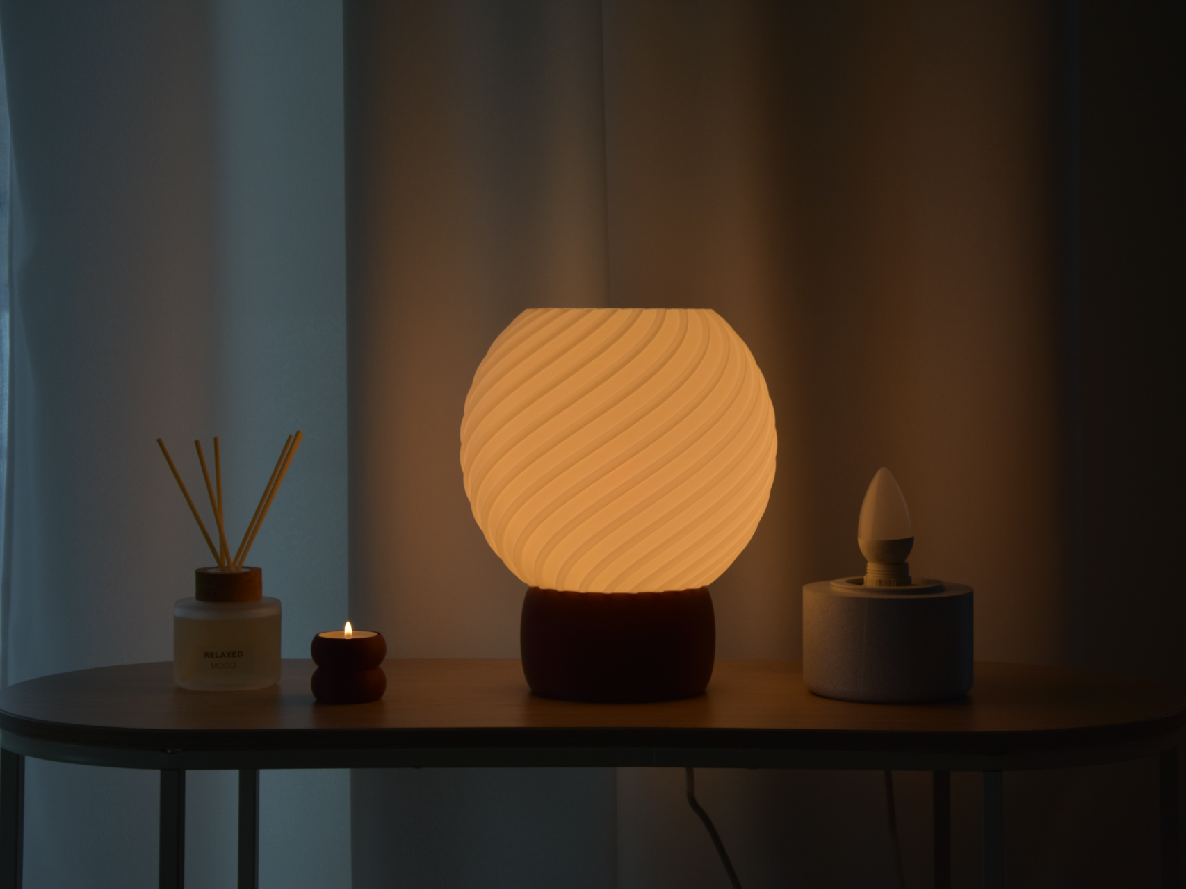 Twisted Zenith Lamp | Modular STRÅLA Modu-Series