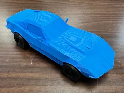 Low Poly Corvette 69