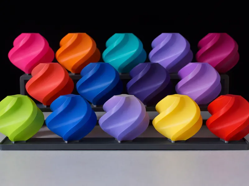Filament Display Spiral Kugel v2 Showcase Test 3D