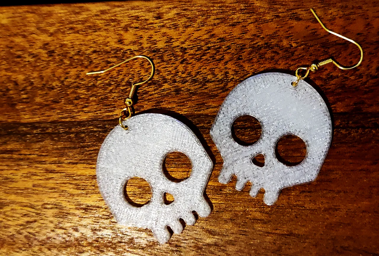 Skull Earrings view 2