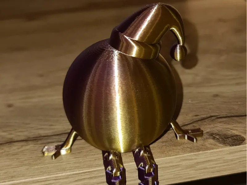 Fun Christmas ornament with arms and legs (flex)