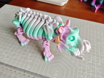 Animal Dinosaur Skeleton Toy Ornament Hippo