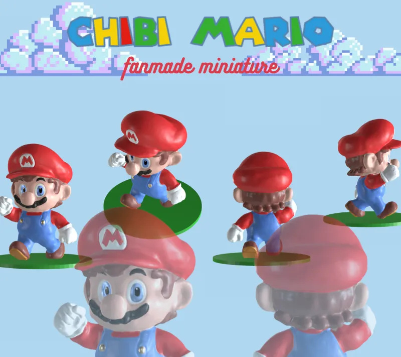 Chibi Mario figure