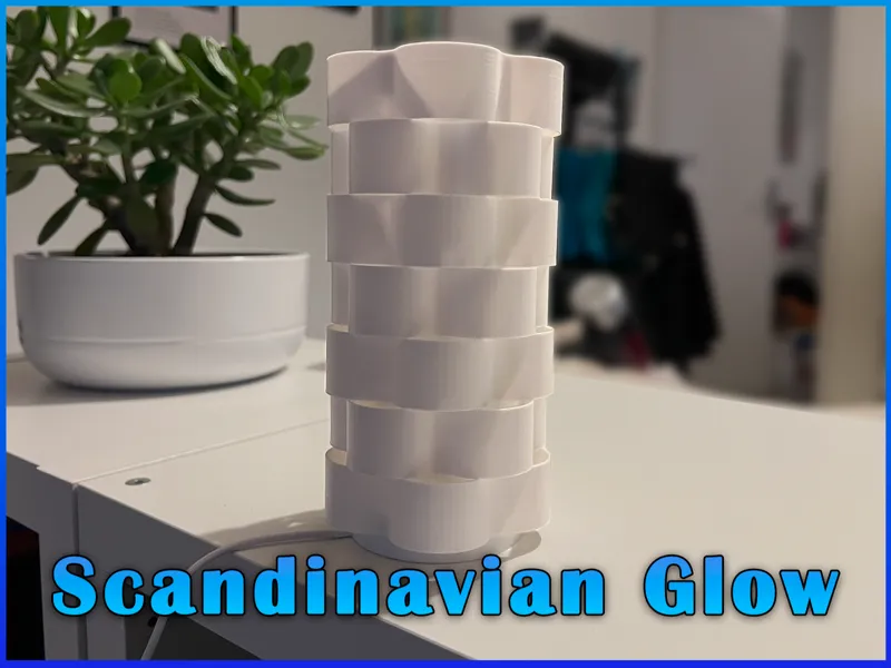 Scandinavian Glow – 3D Printed Lamp