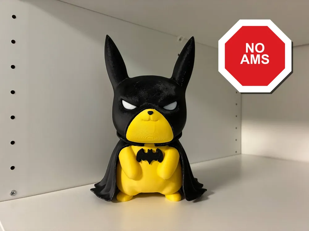 Accesorio para impresora 3D: Pikachu Dark Knight NO AMS. Referencia del modelo original.