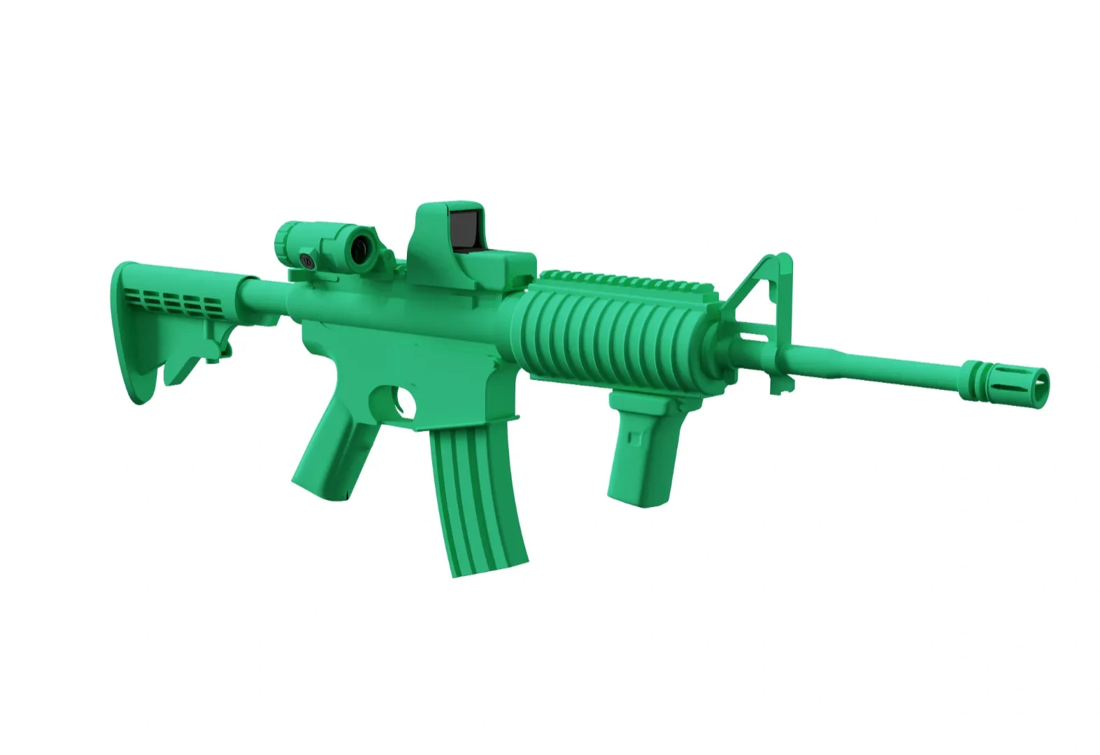 Miniatura 2 do modelo 3D 游戏M4 步枪枪模 缩小比例模型