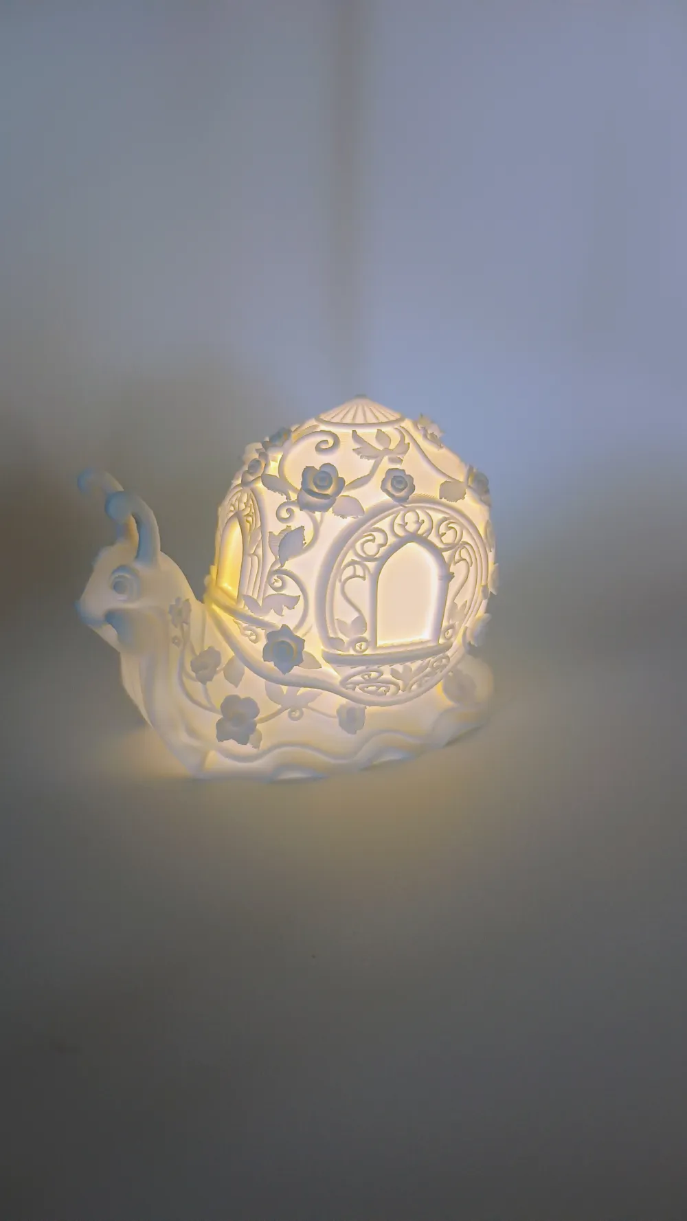Magical Snail Shell Light Full of Floral Enchantment - Free 3D Print ...