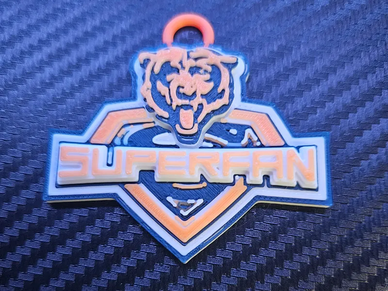 Chicago Bears Superfan Hype chain