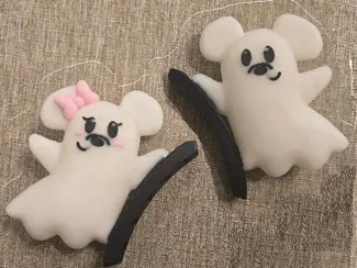 Ghost Mickey & Minnie magnetic ears V2