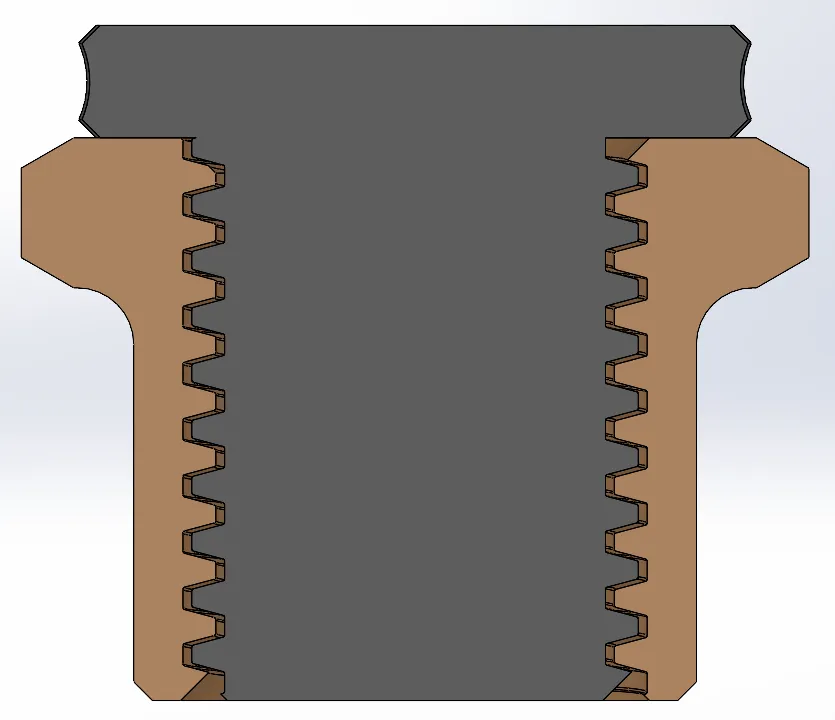 Trapezoidal thread fidget by Balazs - MakerWorld