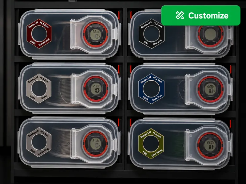Magnetic  Labels SKROAM Containers | Reusable Tags