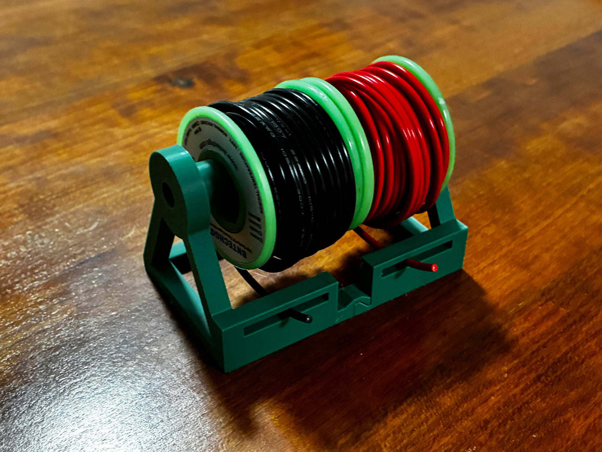 22 AWG wire dual spool holder