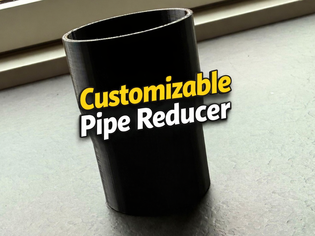 Customizable Pipe Reducer Parametric