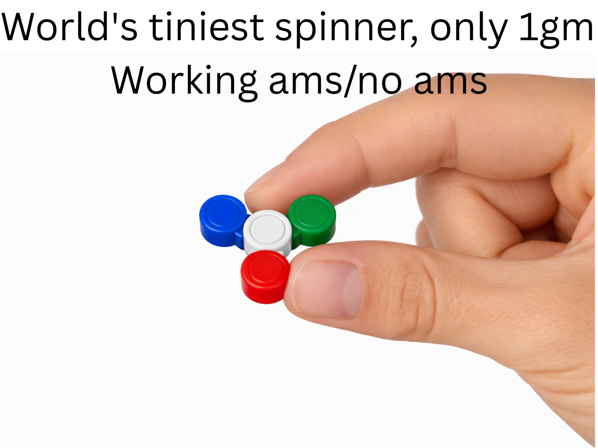 World's tiniest spinner only 1gm working scaleable