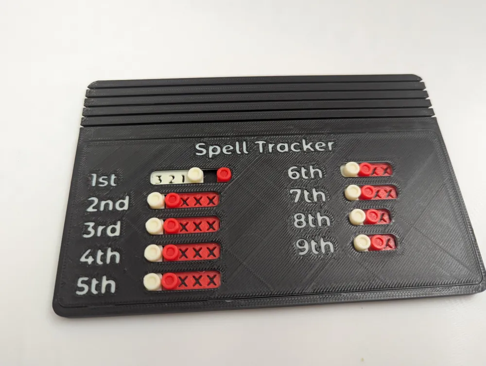 Seguimiento de Hechizos de DND con Caja para Cartas por Cobo MakerWorld ...