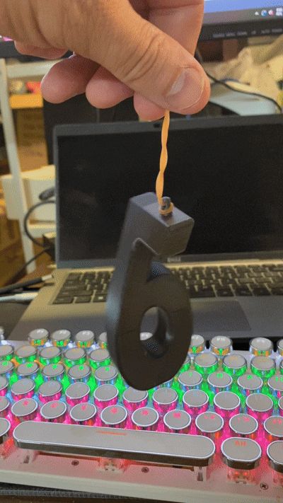 Six Seven 3D ornament. Is it a 6 or a 7?