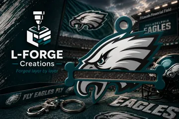 Accesorio para sujetar ligas de cabello: Philadelphia Eagles Hair Tie Holder Keychain — vista de referencia 3
