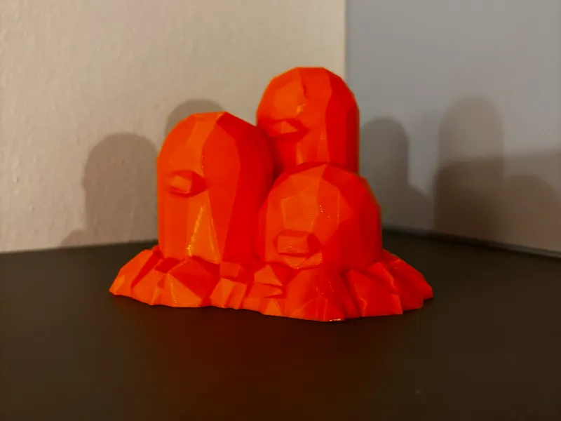 Low Poly Dugtrio Pokemon