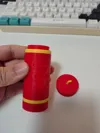 A single multi-color print version, with the yellow ring and bottom cover integrated as one piece