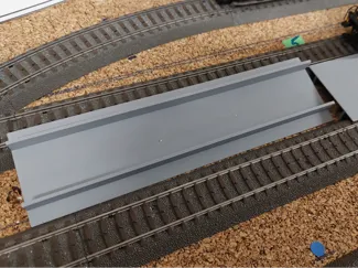 Bahnsteig gebogen R1 C Gleis Weiche rechts