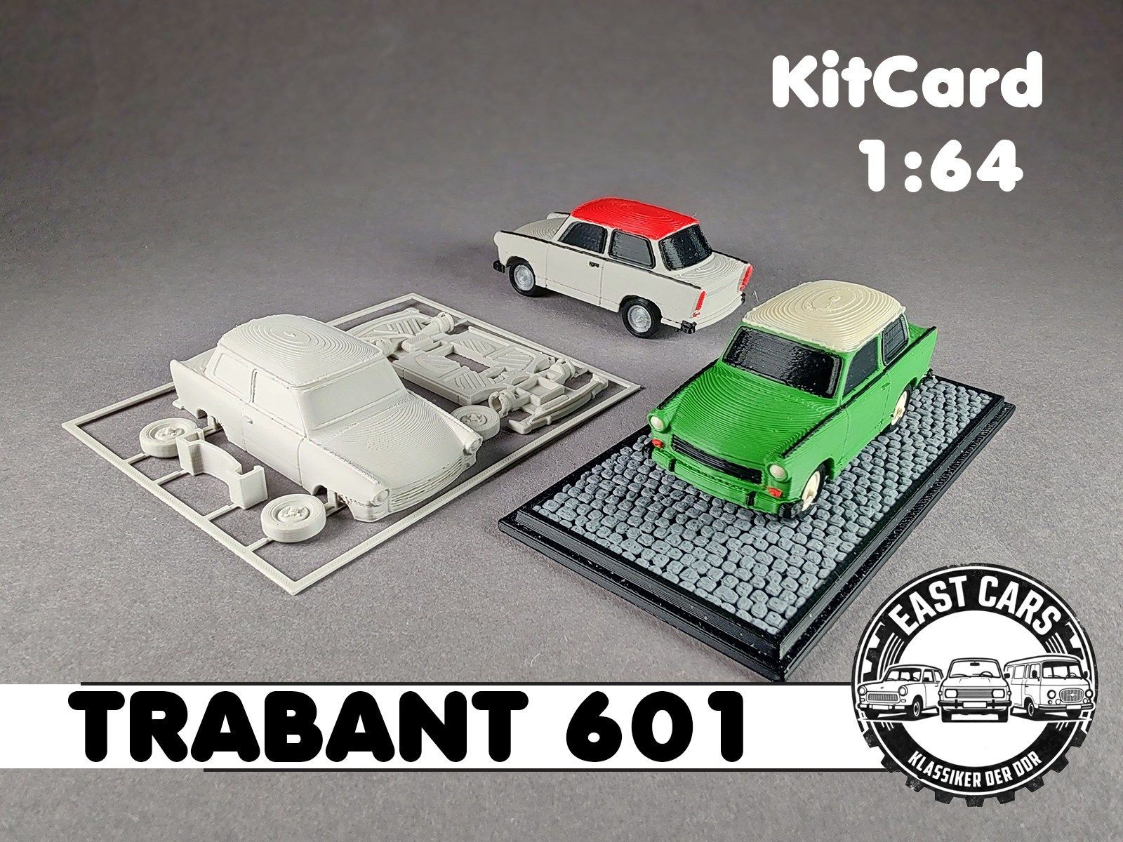 Trabant 601-  KitCard - EastCar 1:64