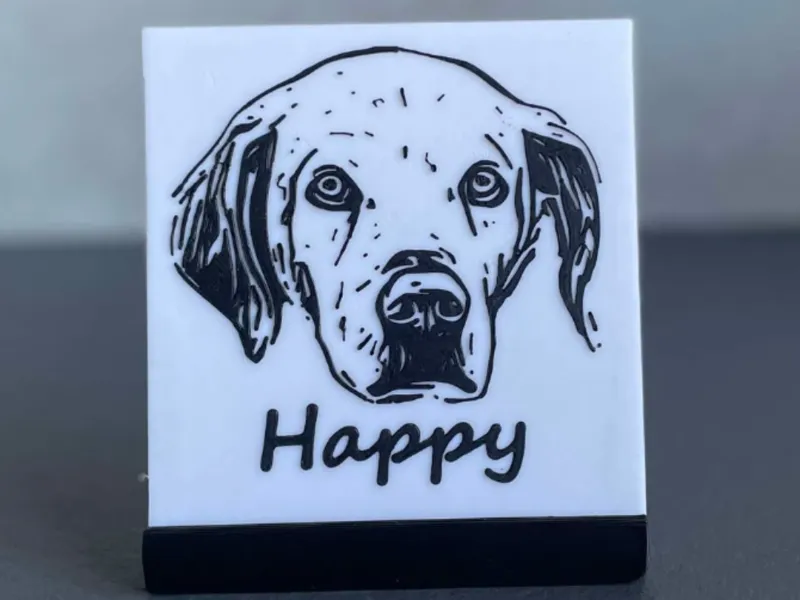 [Customizable !] Labrador/Golden retriever Artwork
