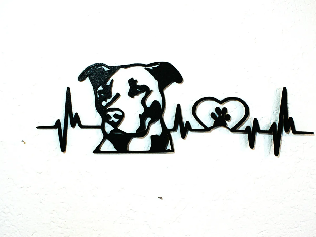 Amour Staffie - Art mural