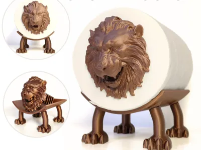 Lion Toilet Paper Holder