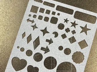 Journal Stencil - Icons & Balloons