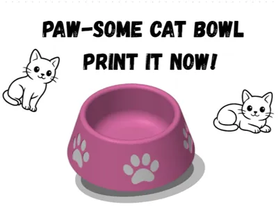 Paw-Some pet food bowl 