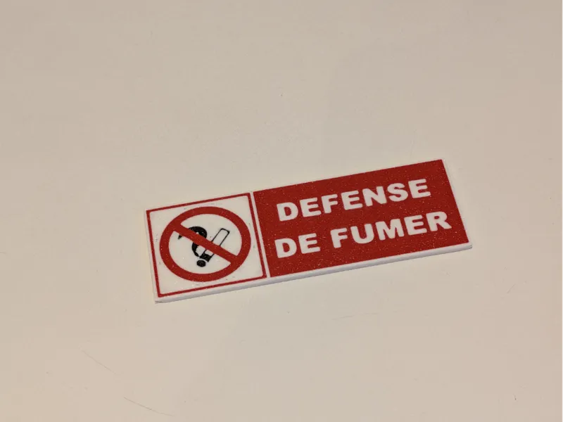 Etiquette DEFENSE DE FUMER