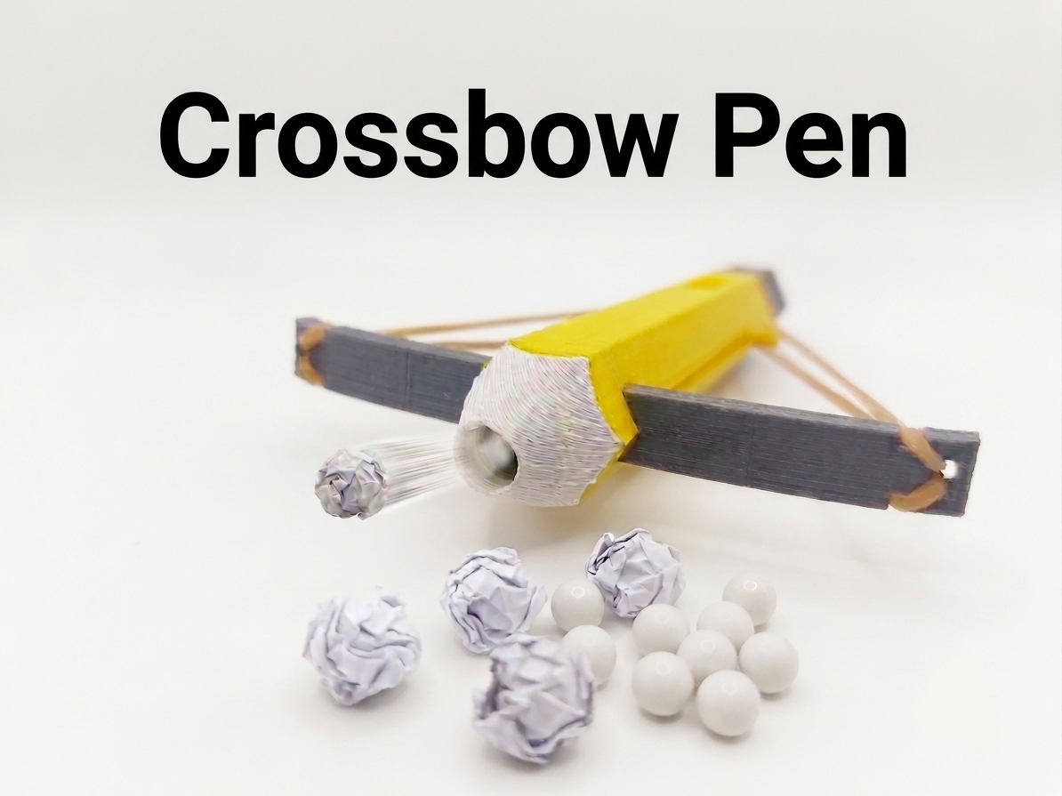 Crossbow Pen - shoots Paper pellets - 1