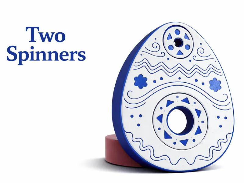 Wonky Easter Egg Fidget Spinner