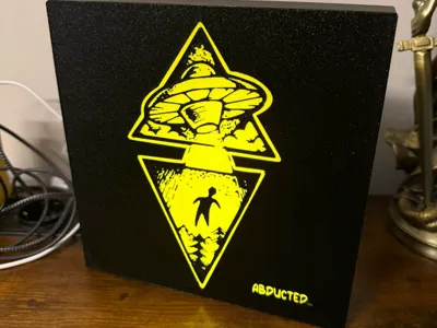 Abducted Alien Sign