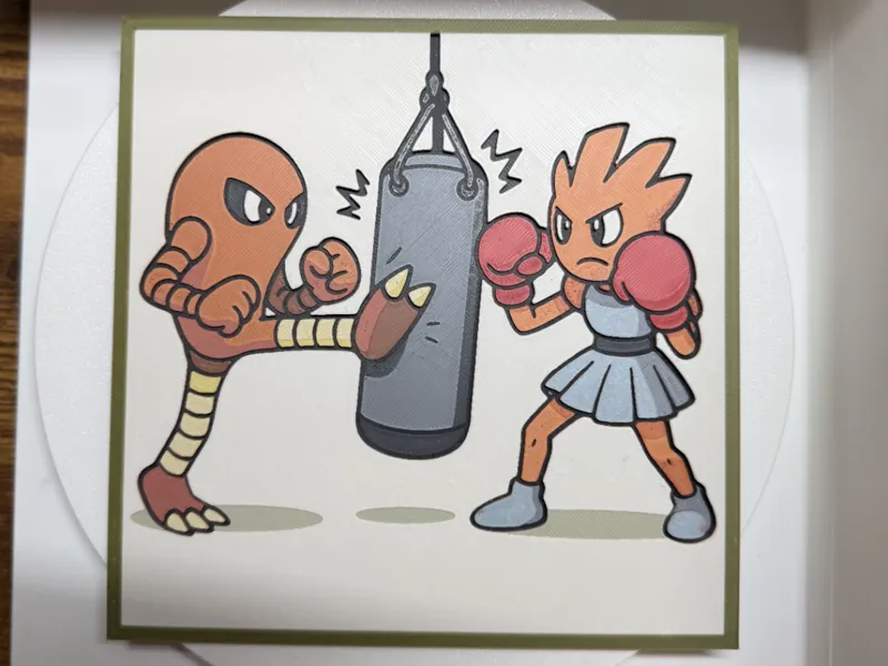 Hitmonlee & Hitmonchan_HueForge_170x170mm